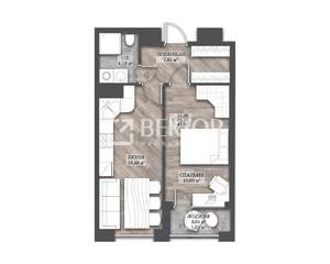 1-к квартира, вторичка, 47м2, 2/14 этаж