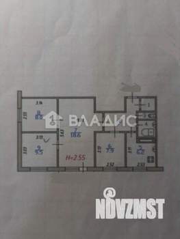 4-к квартира, вторичка, 60м2, 1/5 этаж