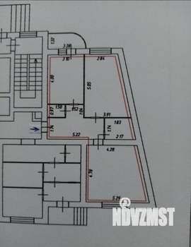 2-к квартира, вторичка, 68м2, 1/12 этаж