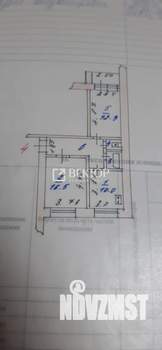 2-к квартира, вторичка, 54м2, 1/9 этаж