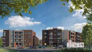 2-к квартира, строящийся дом, 55м2, 3/4 этаж