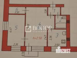2-к квартира, вторичка, 43м2, 5/5 этаж