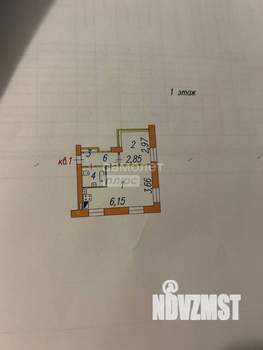 2-к квартира, вторичка, 35м2, 1/5 этаж