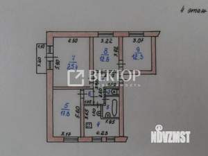 4-к квартира, вторичка, 95м2, 4/4 этаж