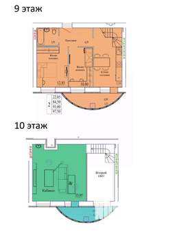 2-к квартира, вторичка, 98м2, 9/9 этаж