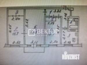 3-к квартира, вторичка, 57м2, 2/5 этаж