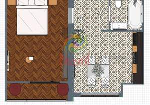 1-к квартира, вторичка, 42м2, 11/15 этаж