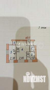 2-к квартира, вторичка, 40м2, 3/3 этаж