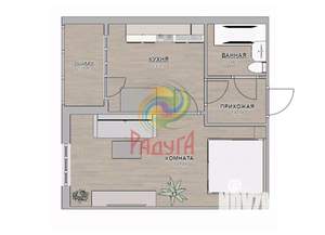 1-к квартира, вторичка, 35м2, 4/17 этаж