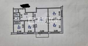 4-к квартира, вторичка, 58м2, 5/5 этаж