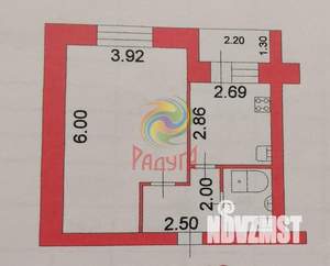 1-к квартира, вторичка, 39м2, 5/6 этаж