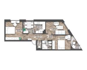 3-к квартира, вторичка, 78м2, 12/14 этаж