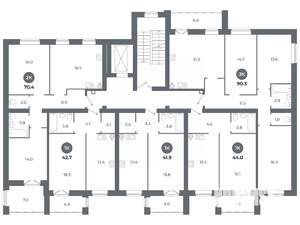 Студия квартира, вторичка, 42м2, 7/9 этаж
