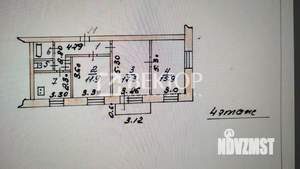 3-к квартира, вторичка, 66м2, 4/4 этаж