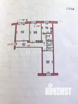 3-к квартира, вторичка, 80м2, 2/4 этаж