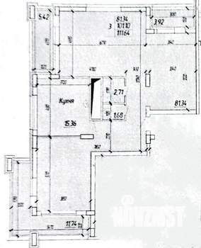 3-к квартира, вторичка, 112м2, 11/26 этаж