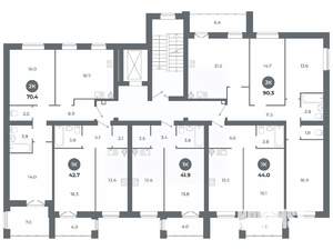 Студия квартира, вторичка, 43м2, 5/9 этаж