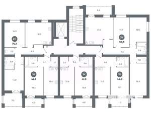 Студия квартира, вторичка, 90м2, 6/9 этаж