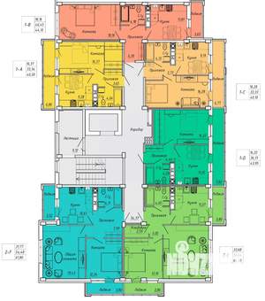 2-к квартира, вторичка, 62м2, 6/9 этаж