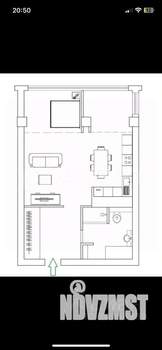 1-к квартира, вторичка, 69м2, 5/16 этаж