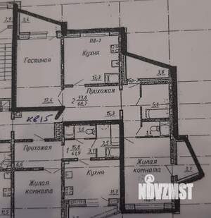 2-к квартира, вторичка, 74м2, 5/14 этаж