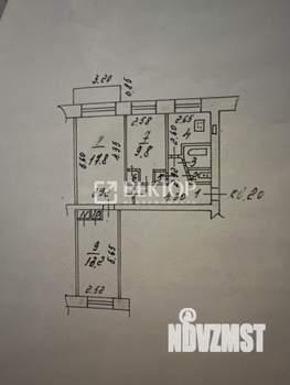 3-к квартира, вторичка, 59м2, 5/5 этаж