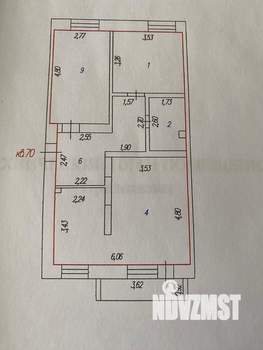 2-к квартира, вторичка, 65м2, 2/5 этаж
