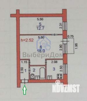 2-к квартира, вторичка, 46м2, 3/5 этаж