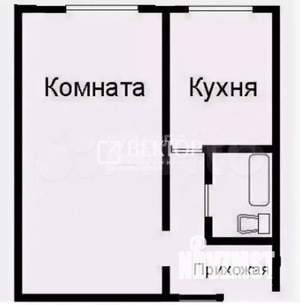 1-к квартира, вторичка, 33м2, 1/5 этаж