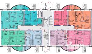 2-к квартира, вторичка, 63м2, 1/9 этаж