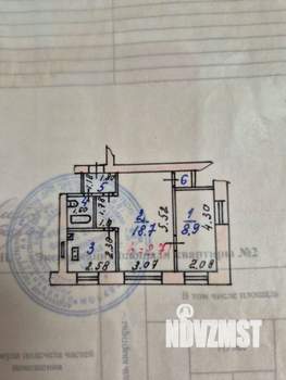 2-к квартира, вторичка, 40м2, 1/3 этаж