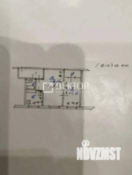 2-к квартира, вторичка, 45м2, 1/5 этаж