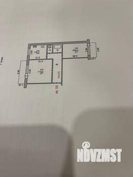 2-к квартира, вторичка, 52м2, 7/9 этаж