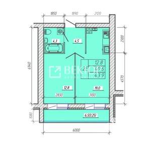 2-к квартира, вторичка, 44м2, 7/9 этаж
