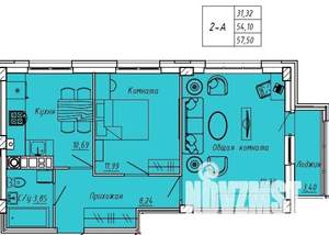 2-к квартира, вторичка, 58м2, 2/9 этаж