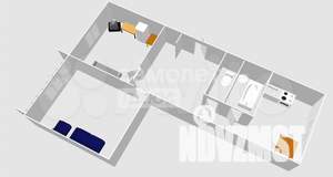 2-к квартира, вторичка, 46м2, 3/5 этаж