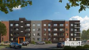 2-к квартира, строящийся дом, 56м2, 4/4 этаж