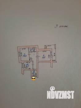 2-к квартира, вторичка, 65м2, 3/6 этаж