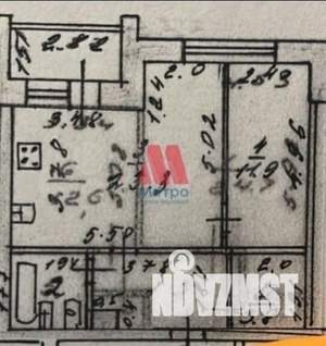 1-к квартира, вторичка, 49м2, 2/6 этаж