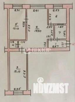 3-к квартира, вторичка, 54м2, 2/5 этаж