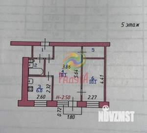 2-к квартира, вторичка, 42м2, 5/5 этаж