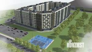 1-к квартира, строящийся дом, 39м2, 4/9 этаж
