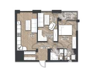 2-к квартира, вторичка, 70м2, 11/14 этаж