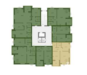 1-к квартира, вторичка, 55м2, 9/9 этаж