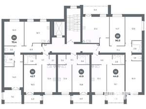 Студия квартира, вторичка, 70м2, 4/9 этаж