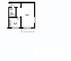 1-к квартира, вторичка, 31м2, 5/5 этаж