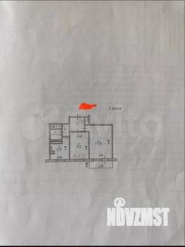 2-к квартира, вторичка, 40м2, 3/5 этаж