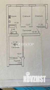 3-к квартира, вторичка, 80м2, 11/14 этаж