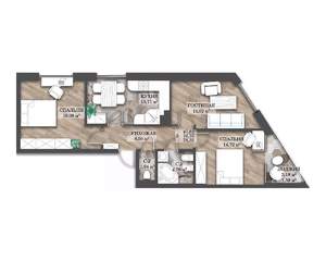 3-к квартира, вторичка, 78м2, 13/14 этаж