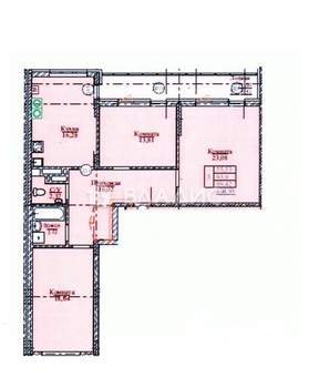 3-к квартира, вторичка, 105м2, 10/18 этаж